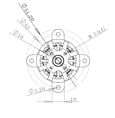 Himax CR3516 1030KV Contra Rotating Motor and Propeller Combo